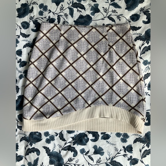 Petite Studio NYC Riley Skirt in Blue Plaid - Picture 2 of 6